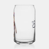 Schattigee boho waterverf hippie pinguïn ontwerp blikvorm glas (Links)