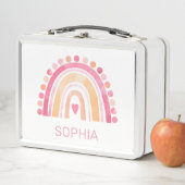 Schattigee Boho Waterverf Regenboog in Roze gepers (In situ)