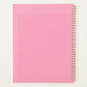 Schattigee Boho Waterverf Regenboog in Roze gepers Planner (Achterkant)