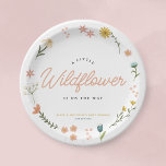 Schattigee Boho Wildflower Bloemen Meisjes Baby sh Papieren Bordje<br><div class="desc">Dit leuke en grillige meisjes baby shower papier bord is voorzien van boho wilde bloem natuur illustraties. Het bord maakt ook aanpassing mogelijk en u kunt eenvoudig de naam van de ouder(s) en de feestdatum toevoegen in een elegant script. Het perfecte lichte en chique ontwerp voor uw volgende baby shower....</div>