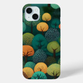 Schattigee bomen digitale kunst Case-Mate iPhone case (Achterkant)