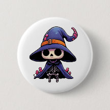 Schattigee Bone Witch Button - Gotische Kawaii Pin