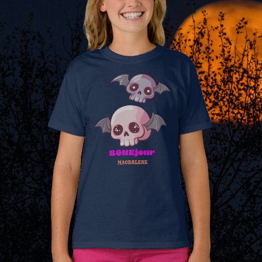 Schattigee Bonjour Pun Halloween T-shirt
