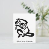 Schattigee BONOBO - Chimpansee - Primaat - Aap - Briefkaart (Staand voorkant)