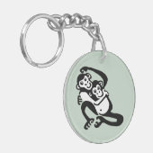 Schattigee BONOBO - Chimpansee - Primaat - Wildlif Sleutelhanger (Voorkant Links)