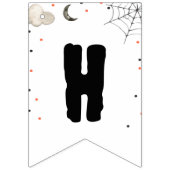 Schattigee Boo Halloween Ghost Boy Happy Birthday Vlaggetjes (Tweede vlag)