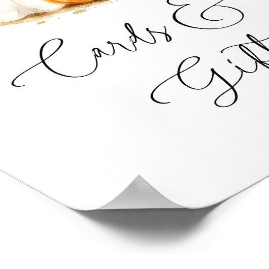 Schattigee Boo Halloween Kaarten en geschenken Bab Poster (Hoek)