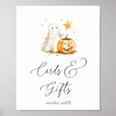 Schattigee Boo Halloween Kaarten en geschenken Bab Poster (Voorkant)