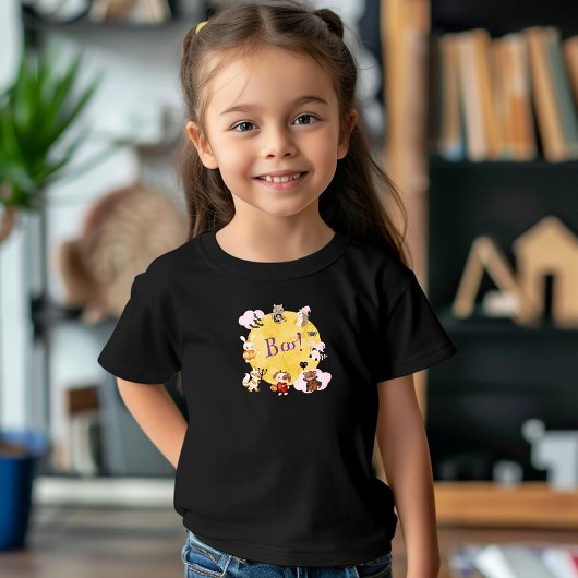 Schattigee Boo Halloween meisje kostuumfeest T-shirt