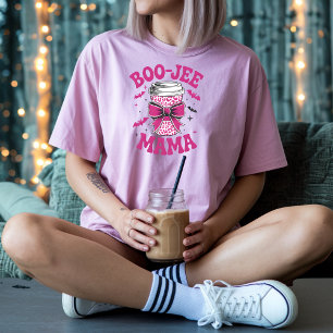 Schattigee Boo-Jee Mama Pink Cup met vleermuizen e T-shirt