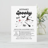 Schattigee Boo Spooky Ghost Halloween Pink Girl Kaart (Staand voorkant)