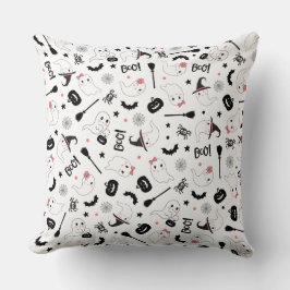 Schattigee Boo Spooky Ghost Halloween Pink Girl Kussen