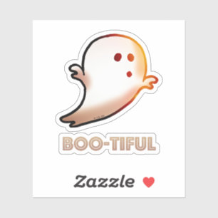 Schattigee Boo-tiful Halloween Ghost Art Sticker