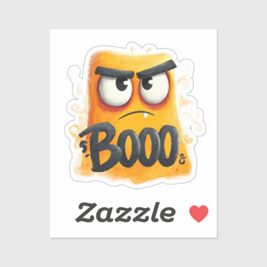 Schattigee Boo Vinyl Sticker | Sassy Ghost Decal | (Vel)