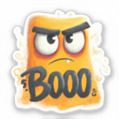 Schattigee Boo Vinyl Sticker | Sassy Ghost Decal | (Voorkant)
