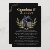 Schattigee boodschap van Bump aan de verwachte pap Feestdagenkaart (Voorkant / Achterkant)