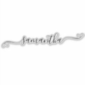 Schattigee boog handtekening naam laptop sticker (Voorkant)