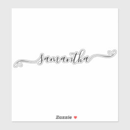 Schattigee boog handtekening naam laptop sticker