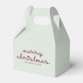 Schattigee boog kerst gunstbox bedankdoosjes (Voorkant Zijde)