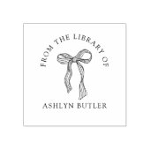 Schattigee boog persoonlijke bibliotheek boek stem rubberstempel (Afrduk)