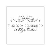 Schattigee boog persoonlijke bibliotheek boek zelf  zelfinktende stempel (Design)