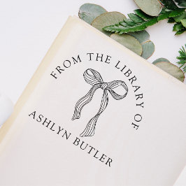 Schattigee boog persoonlijke bibliotheek boek zelf  zelfinktende stempel