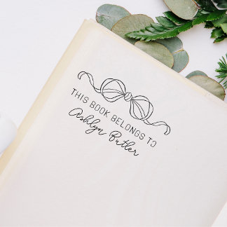 Schattigee boog persoonlijke bibliotheek boek zelf zelfinktende stempel