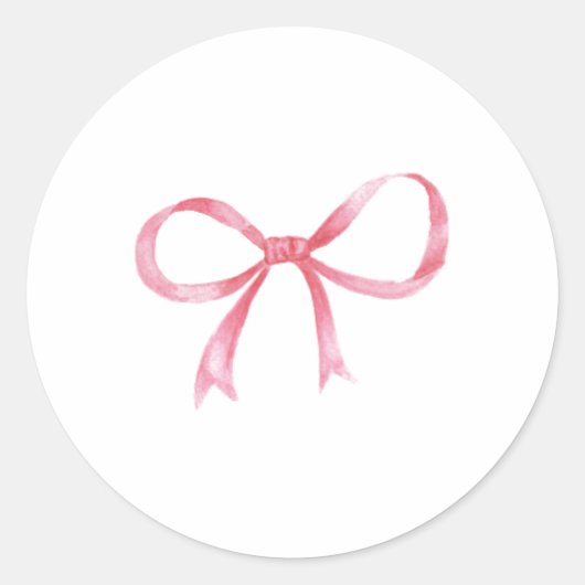 Schattigee boog Sticker - esthetische lint ontwerp (Voorkant)