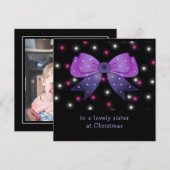 Schattigee boog Zusters aangepaste foto Kerstkaart (Voorkant / Achterkant)