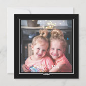 Schattigee boog Zusters aangepaste foto Kerstkaart (Achterkant)