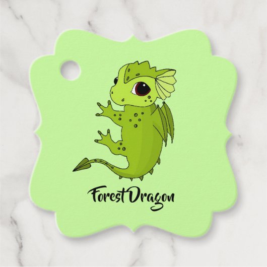 Schattigee Boogschutter Dragon ontwerp zodiac guns Bedankjes Labels (Voorkant)