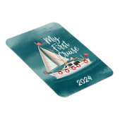 Schattigee boot - Mijn eerste cruise - Custom Magneet (Rechterzijde)