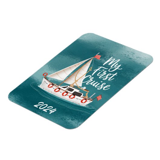 Schattigee boot - Mijn eerste cruise - Custom Magneet (Linkerzijde)