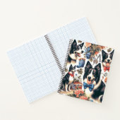 Schattigee  Border Collie Illustratie Notitieboek (Binnen)