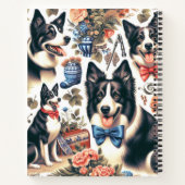 Schattigee  Border Collie Illustratie Notitieboek (Achterkant)