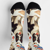 Schattigee Border Collie Illustratie Sokken (Top)