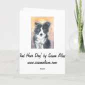 Schattigee Border Collie Kaart, voor Collie liefhe Kaart (Achterkant)