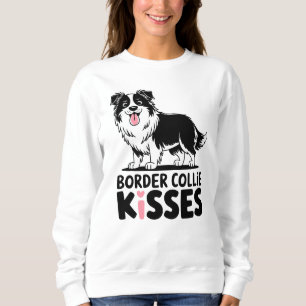 Schattigee Border Collie Kust Cartoon Puppy Honden Trui