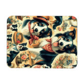 Schattigee Border Collie naadloos Magneet (Horizontaal)