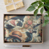 Schattigee Border Collie naadloos Tissuepapier (Geschenk)