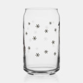 Schattigee Border Collie Snowflakes Hondennaam Blikvorm Glas (Rechts)