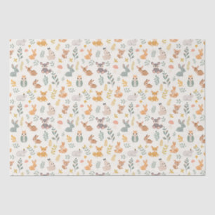 Schattigee Bos Baby Dieren Tissuepapier