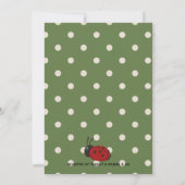 Schattigee Bos Dieren Green Plaid Baby shower Uitn Kaart (Achterkant)