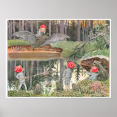  Schattigee Bos Kinderen Fairy Elsa Beskow Poster (Voorkant)