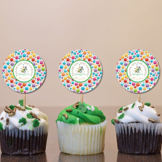 Schattigee Bos Vossen Dansen Charleston Green Ging Ronde Sticker