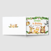 Schattigee bosbeesten Waterverf Verjaardag Gastenboek (Volledig)