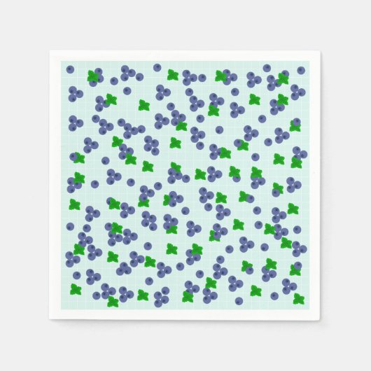 Schattigee Bosbessen Papieren servetten (Voorkant)