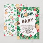 Schattigee bosbouwboeken voor baby informatiekaartje (Voorkant / Achterkant)