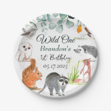 Schattigee bosdieren 1e verjaardag wild één