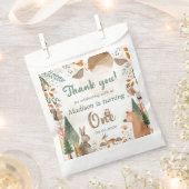 Schattigee bosdieren 1e verjaardagsfeest bedankzakje (Geknipt)